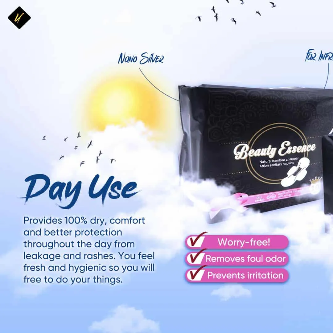 Bamboo Charcoal Negative Ion Napkin (Day)