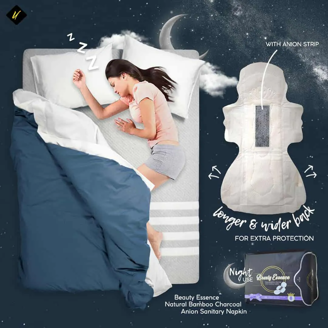 Bamboo Charcoal Negative Ion Napkin (Night)
